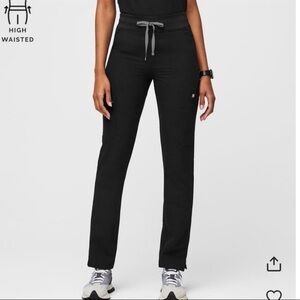 Figs Women's Black High-Waisted Joggers